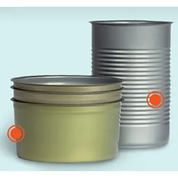 2-PIECE DRAW REDRAW (DRD) STEEL & ALUMINUM CANS