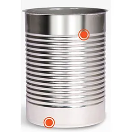 2-PIECE DRAWN AND IRONED (D&I) STEEL