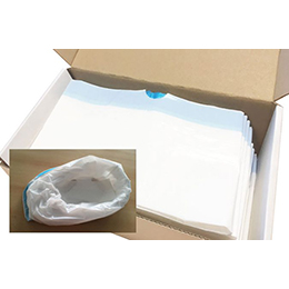 Commode liner with superabsorbent pad
