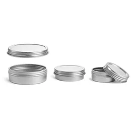 Silver Metal Twist Top Tins