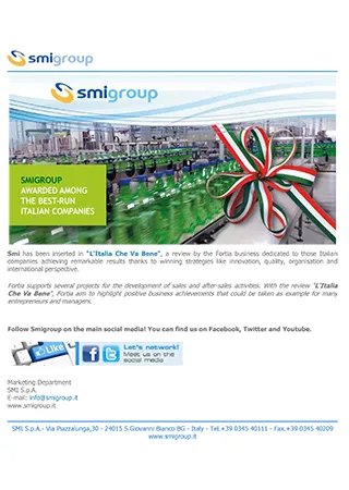 Smigroup awarded among the best-run italian companies