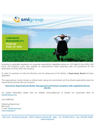 Corporate responsibility, from SMI point of view