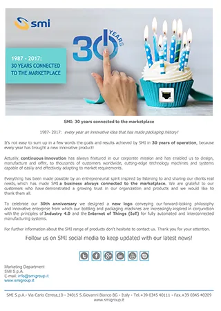 SMI: 30 years connected to the marketplace