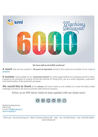 We have delivered 6,000 machines!