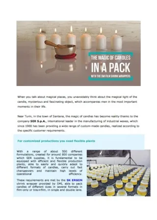 The Magic of Candles in a Pack with the SMI Film Shrink Wrappers