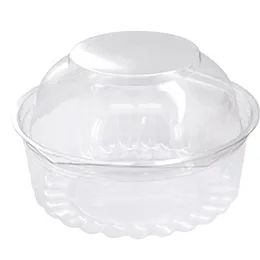 PET Clear Bowls with Dome Hinged Lids