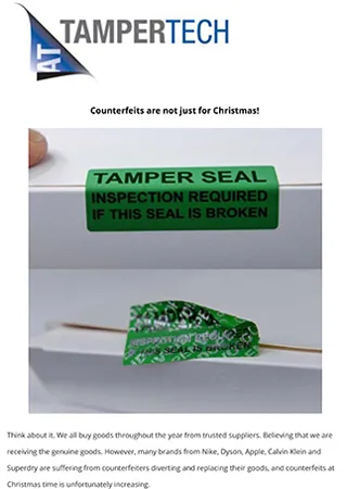 Counterfeits are not just for Christmas