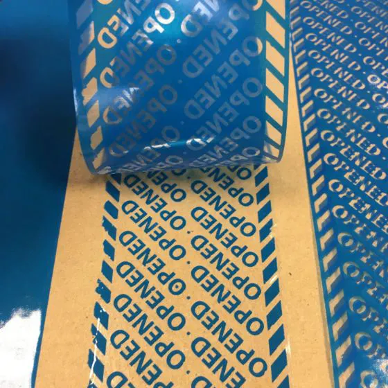 Blue Covert Tamper Evident Security Tape