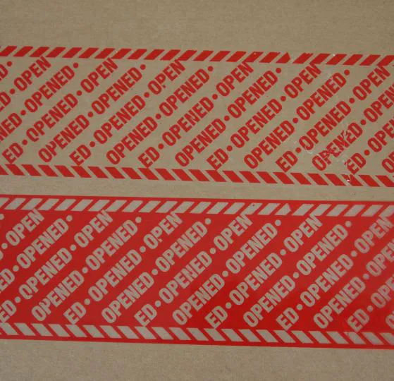Red Covert Tamper Evident Security Tape
