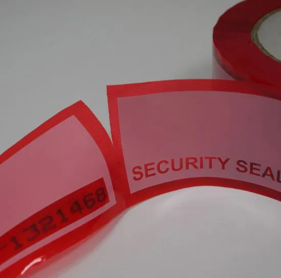 Tamper Evident Linerless Labels