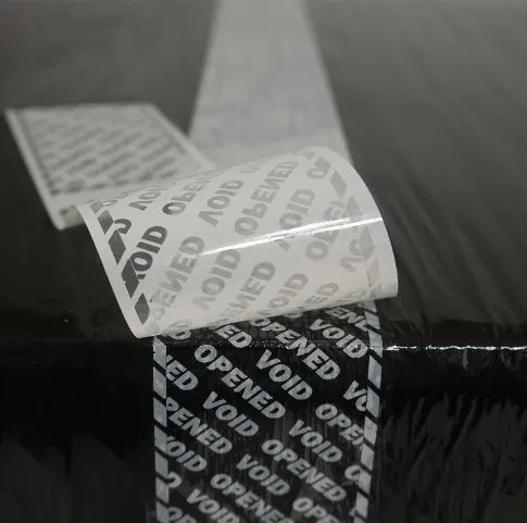 Tamper Evident Tape for Shrink Wrap
