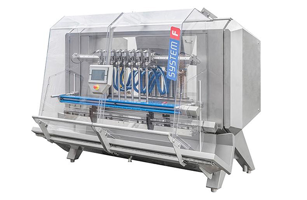 Fully automatic inline liquid filling machine F-1800