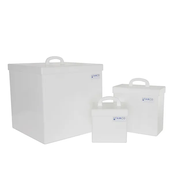 Tamco® Fabricated HDPE Rectangular Tanks with Covers