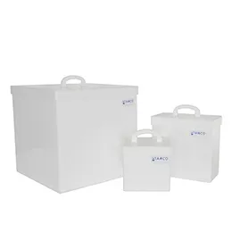 Tamco® Fabricated HDPE Rectangular Tanks with Covers