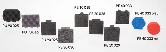 Foam inlays