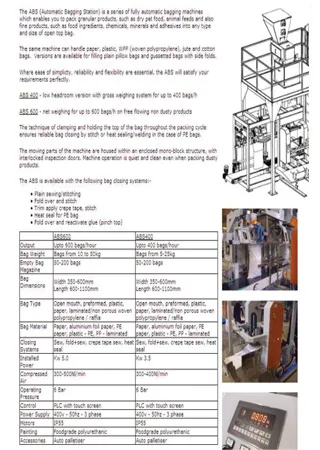 fully automatic ABS series