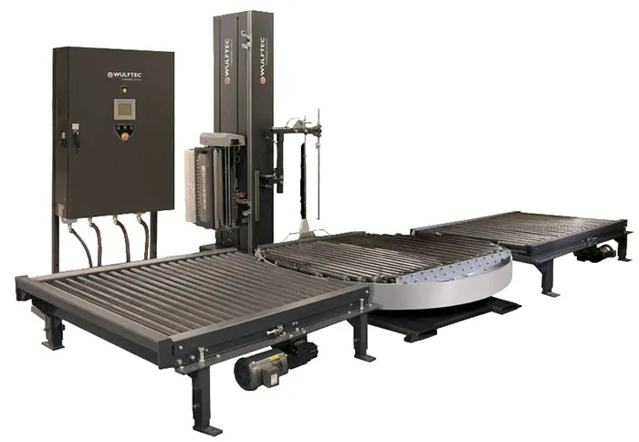 Conveyorized Turntable Stretch Wrapping Machine WCA-SMART