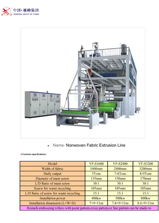 Non Woven Fabric Making
