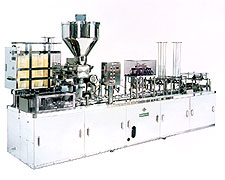 Fully automatic filling & packing machine for pre formed plastic cups YK-103-C 260-350-500-750-1000